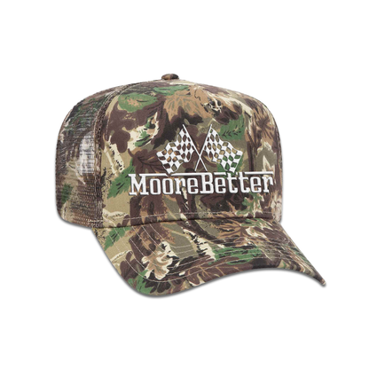 MooreBetter - 'Racing Series' Structured Camo Trucker Hat